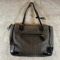 Coach Purse Black J1382-26414 Poppy Metallic Hand Bag Purse Tote (Flaws)