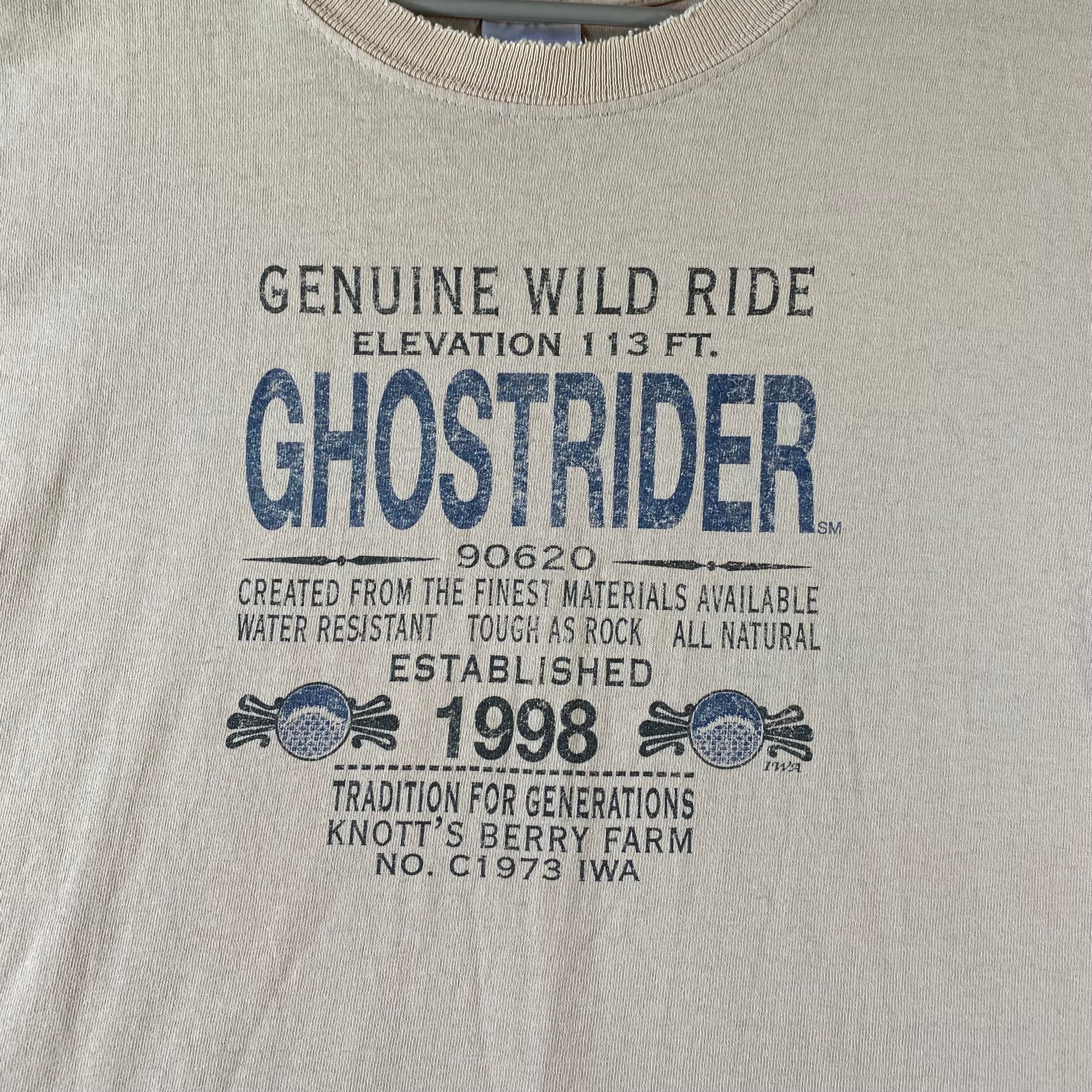 Vintage Knotts Berries Farm Ghostrider Shirt Size XL